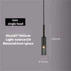 Modern Smoke Gray Cylinder Pendant Lights