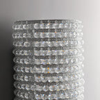 Halo Crystal Bead Wall Sconce 36H