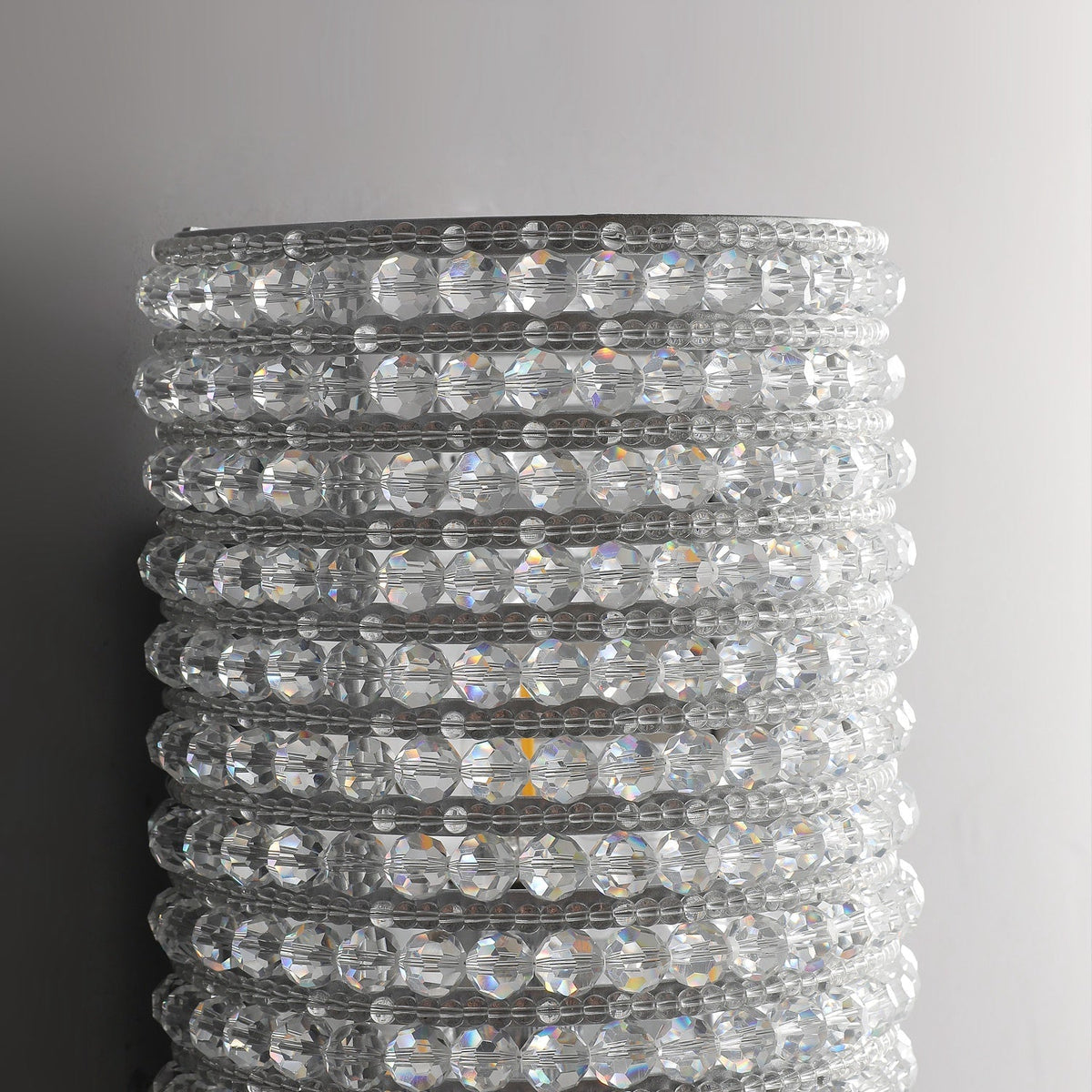 Halo Crystal Bead Wall Sconce 36H