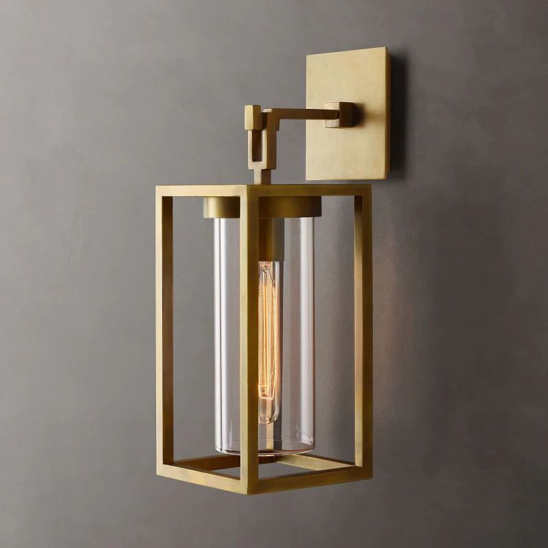 Devaux Square Outdoor Wall Sconce-konalight