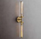 Lambeth Hexagonal Double Head Brass Wall Sconce-konalight