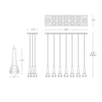 Apollin Linear Chandelier For  Living Room