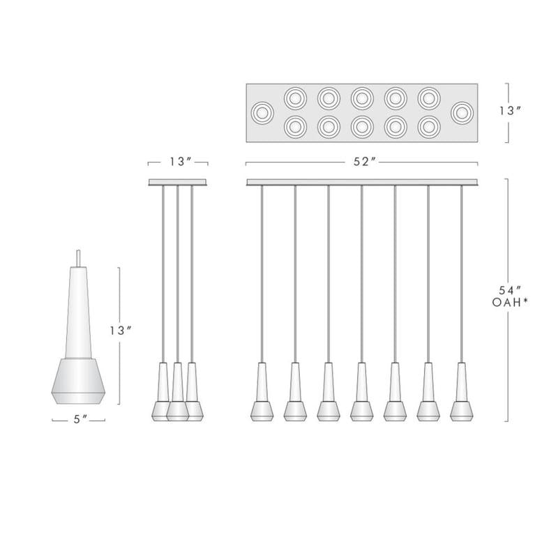 Apollin Linear Chandelier For  Living Room