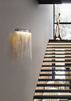 Modern ARC Aluminum Chain Wall Sconce