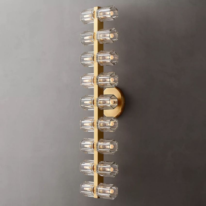 Arcachon 18-Light K9 Crystal Glass Modern Wall Lamp