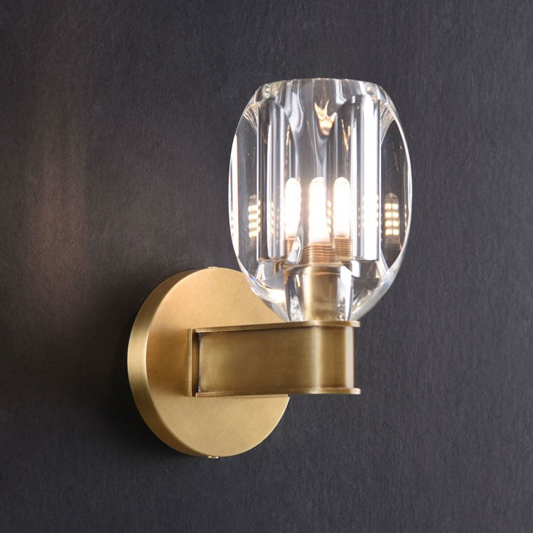 Modern Crystal Cup Wall Sconce 8.8 H-konalight