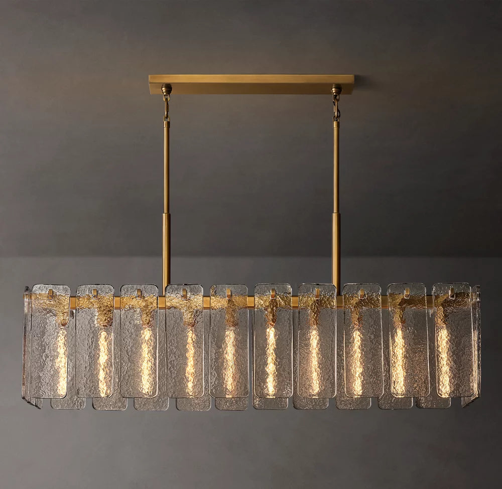 Clementine Glass Linear Chandelier 60