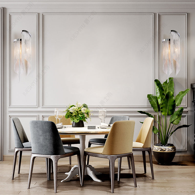 Tassel Aluminum Chain Wall Sconce Style 3