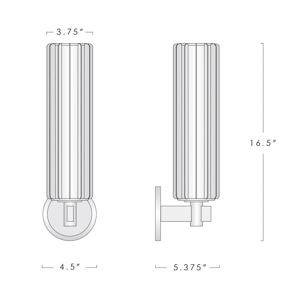 Gabrielle Brass Wall Sconce
