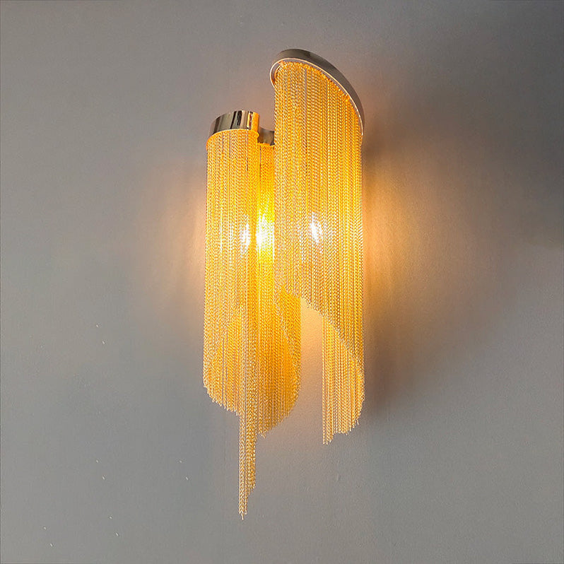 Tassel Aluminum Chain Wall Sconce Style 3