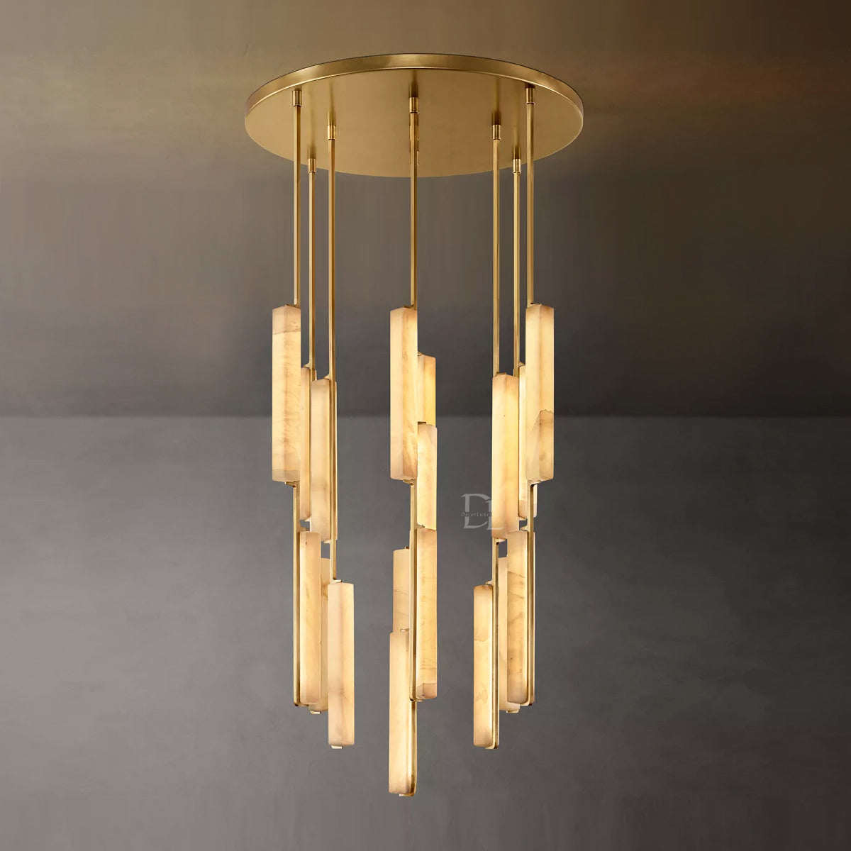Aerie Alabaster Round Chandelier 40
