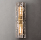 Lattice Smoke Glass Sconce 15 30