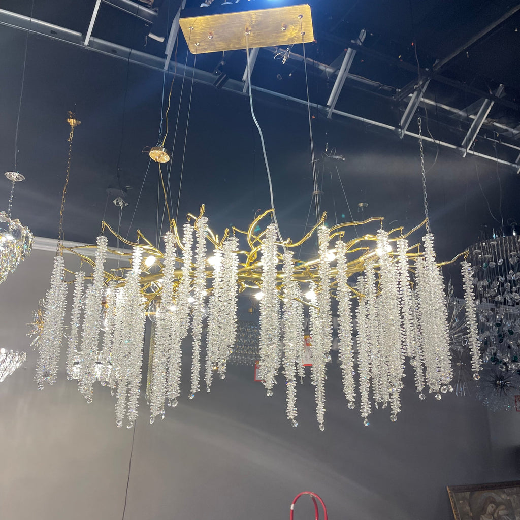 Branching Crystal Chandelier