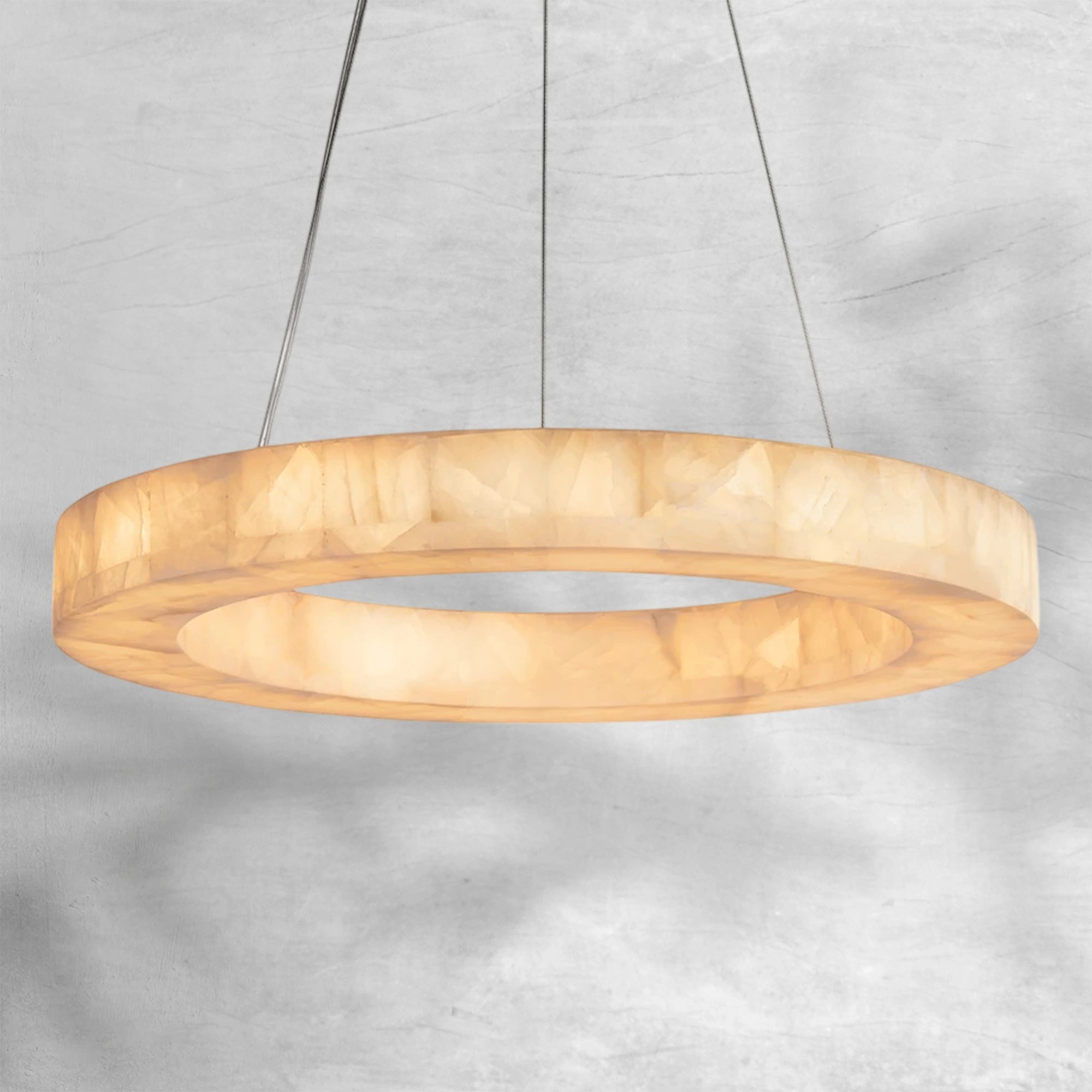 Rim Calcite Round Chandelier 314060