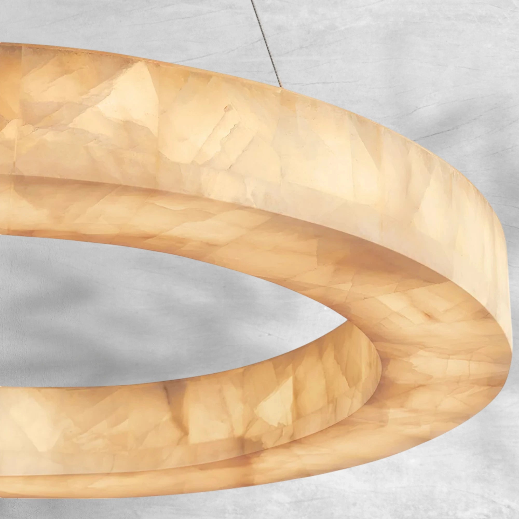 Rim Calcite Round Chandelier 314060