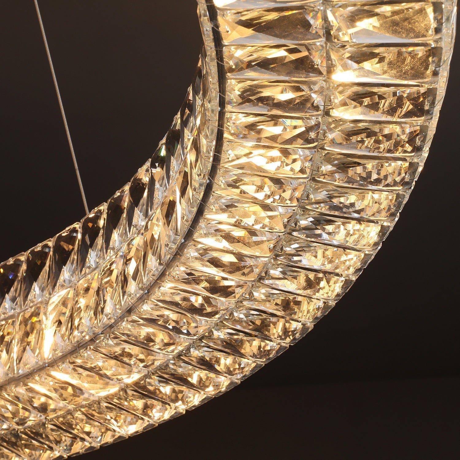 Spiridon Luxury Crystal Circular Chandelier For Dinning Room
