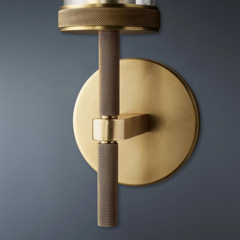 Embossed Tube Single Head Long Tube Wall Sconce
