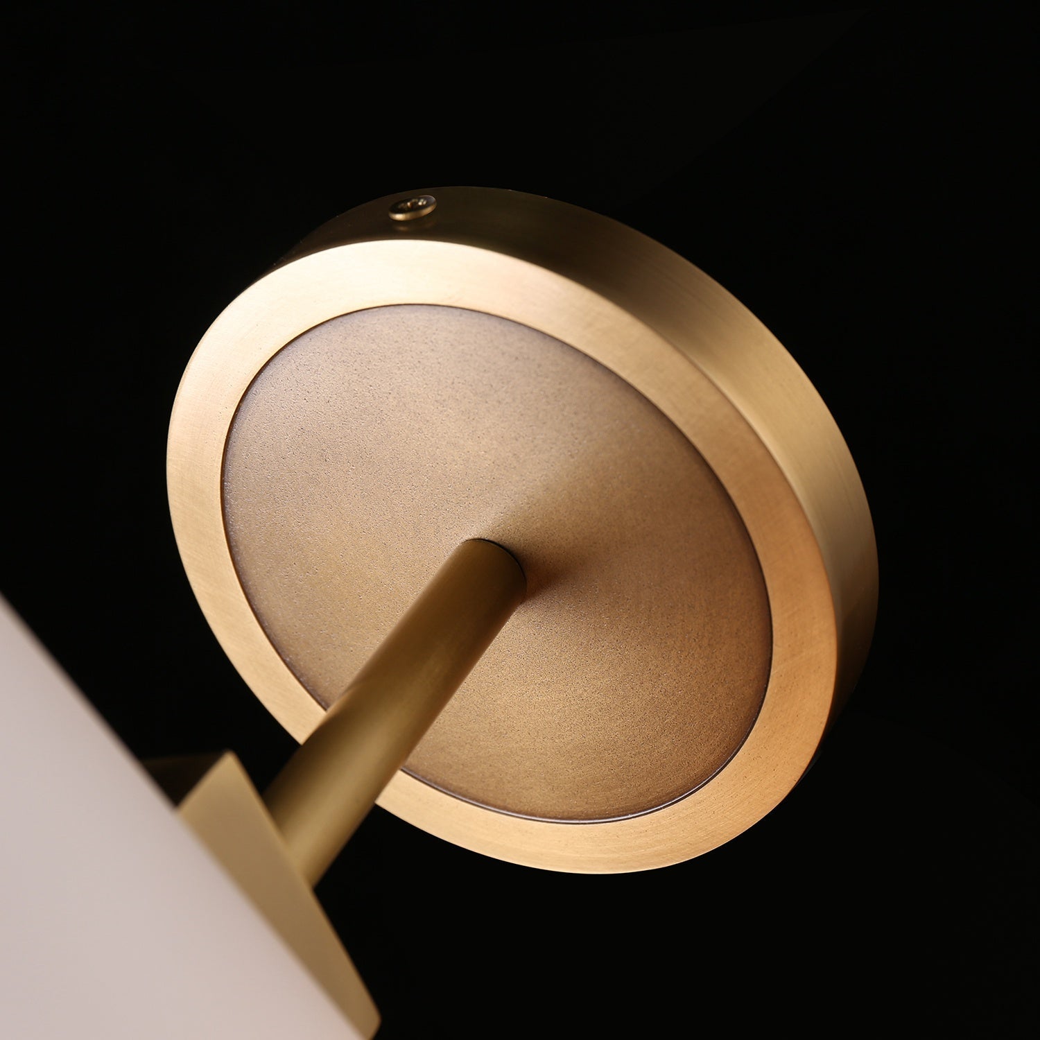 Moden White Ceram Single Shade Wall Sconce