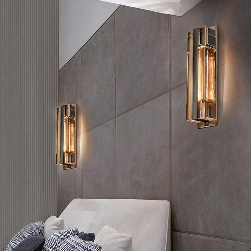 Yagern Crystal Brass Wall Sconce