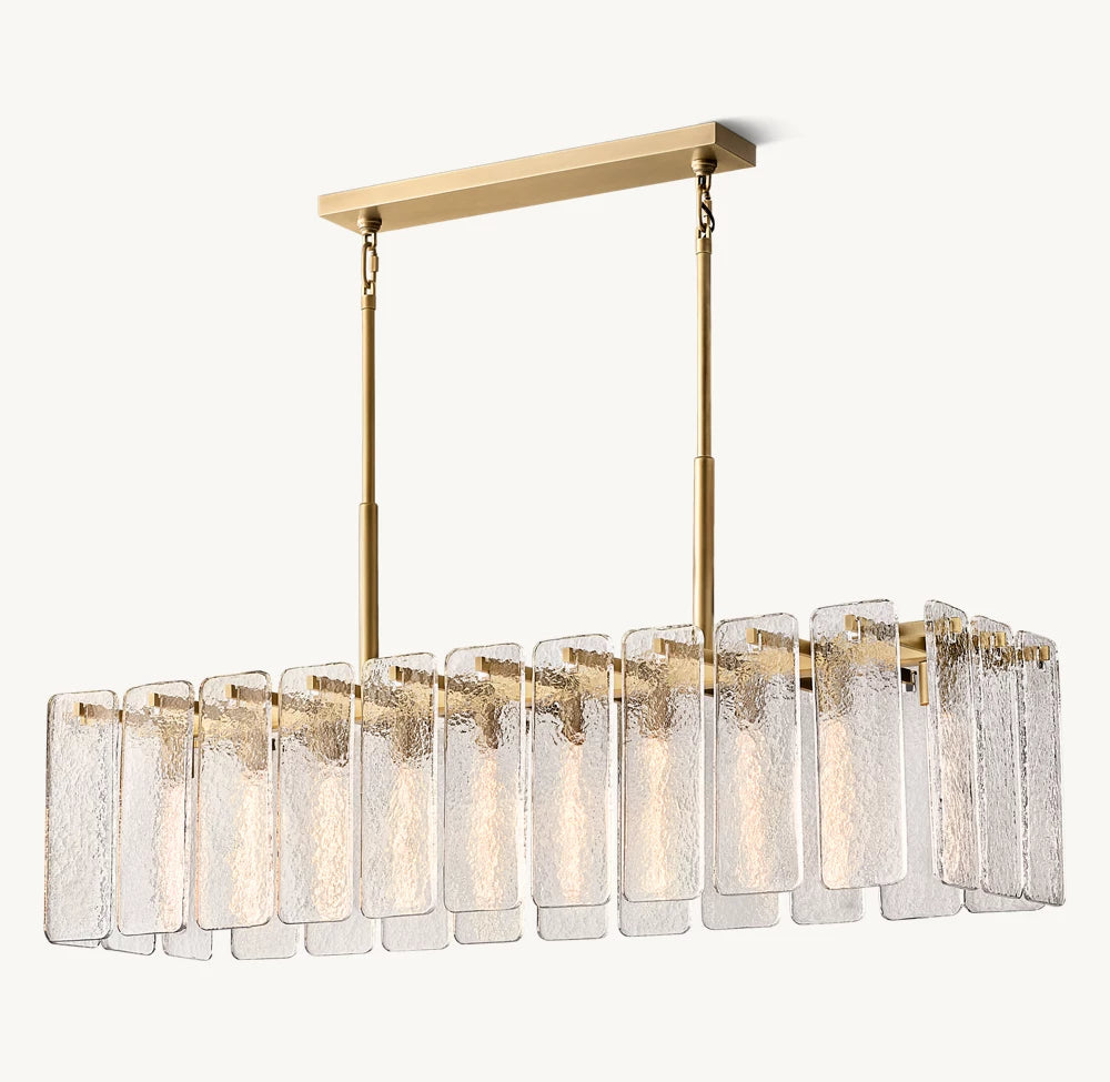 Clementine Glass Linear Chandelier 60