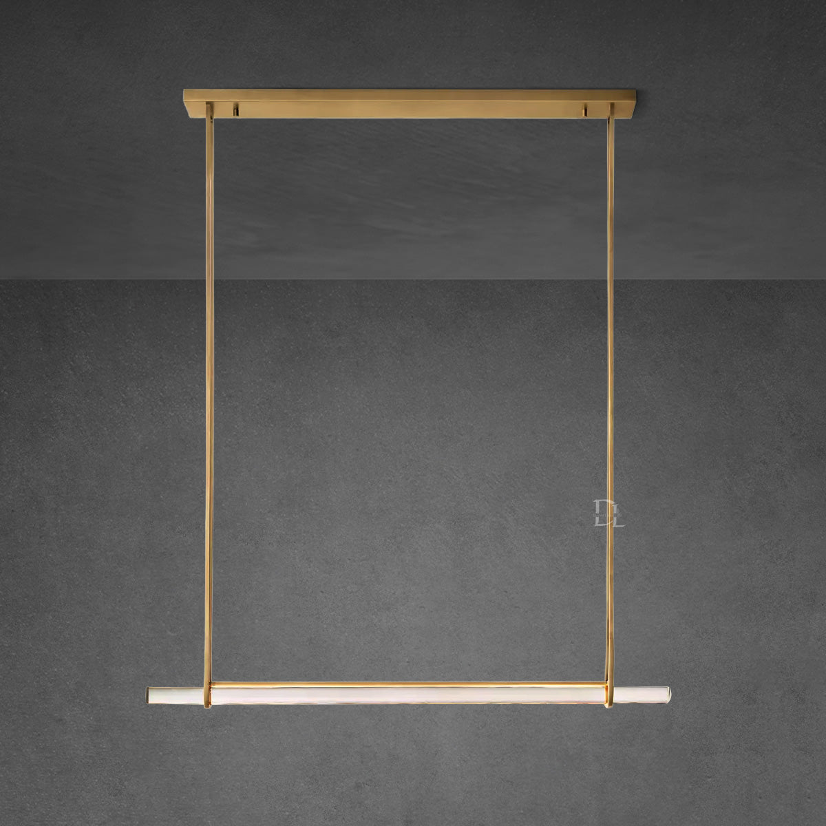 Aerie Crystal Single Bar Linear Chandelier 60