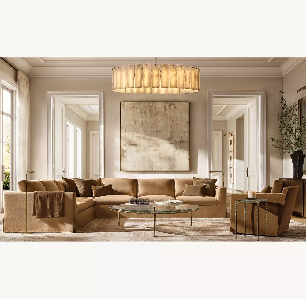 Clementine Onyx Round Chandelier 60
