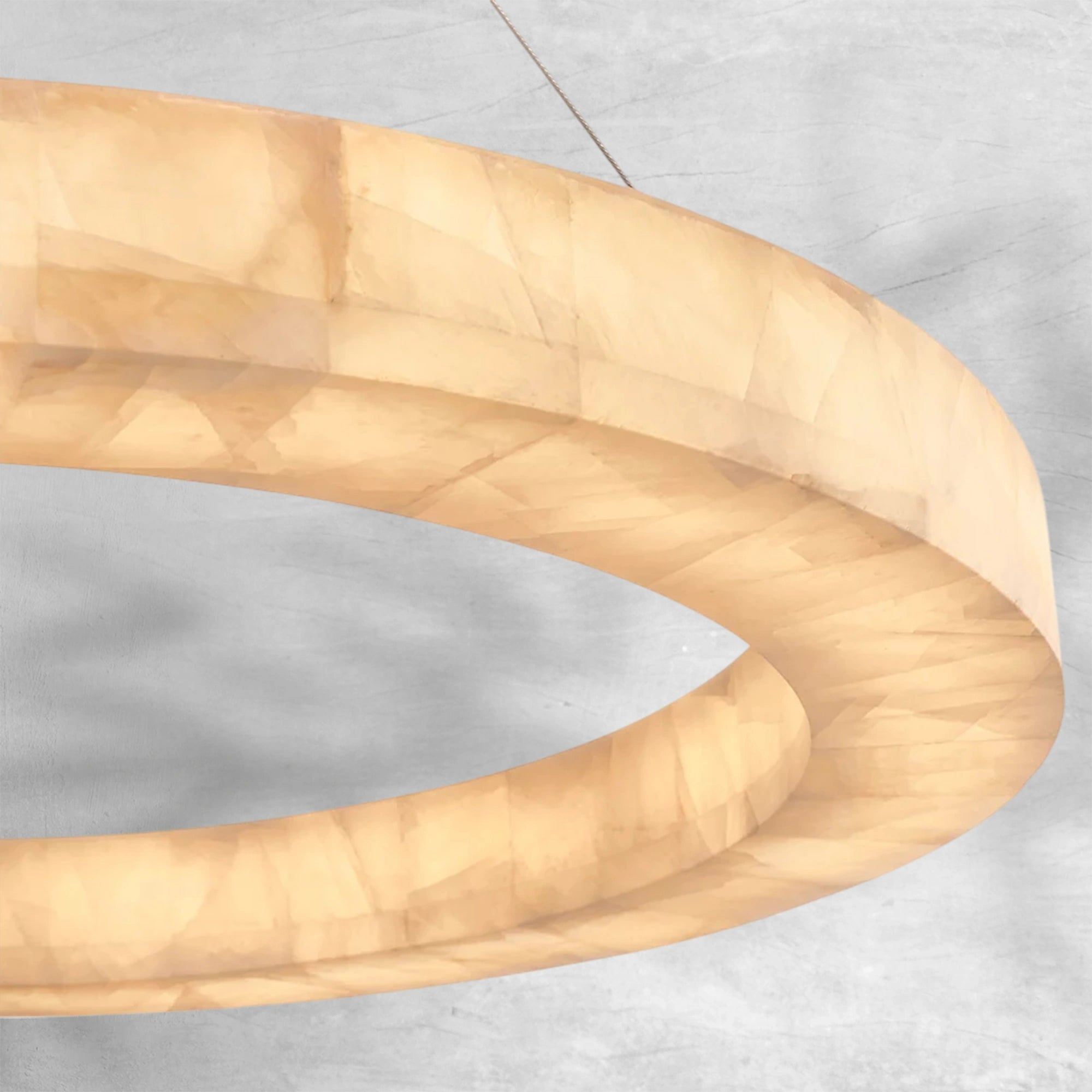 Rim Calcite Round Chandelier 314060