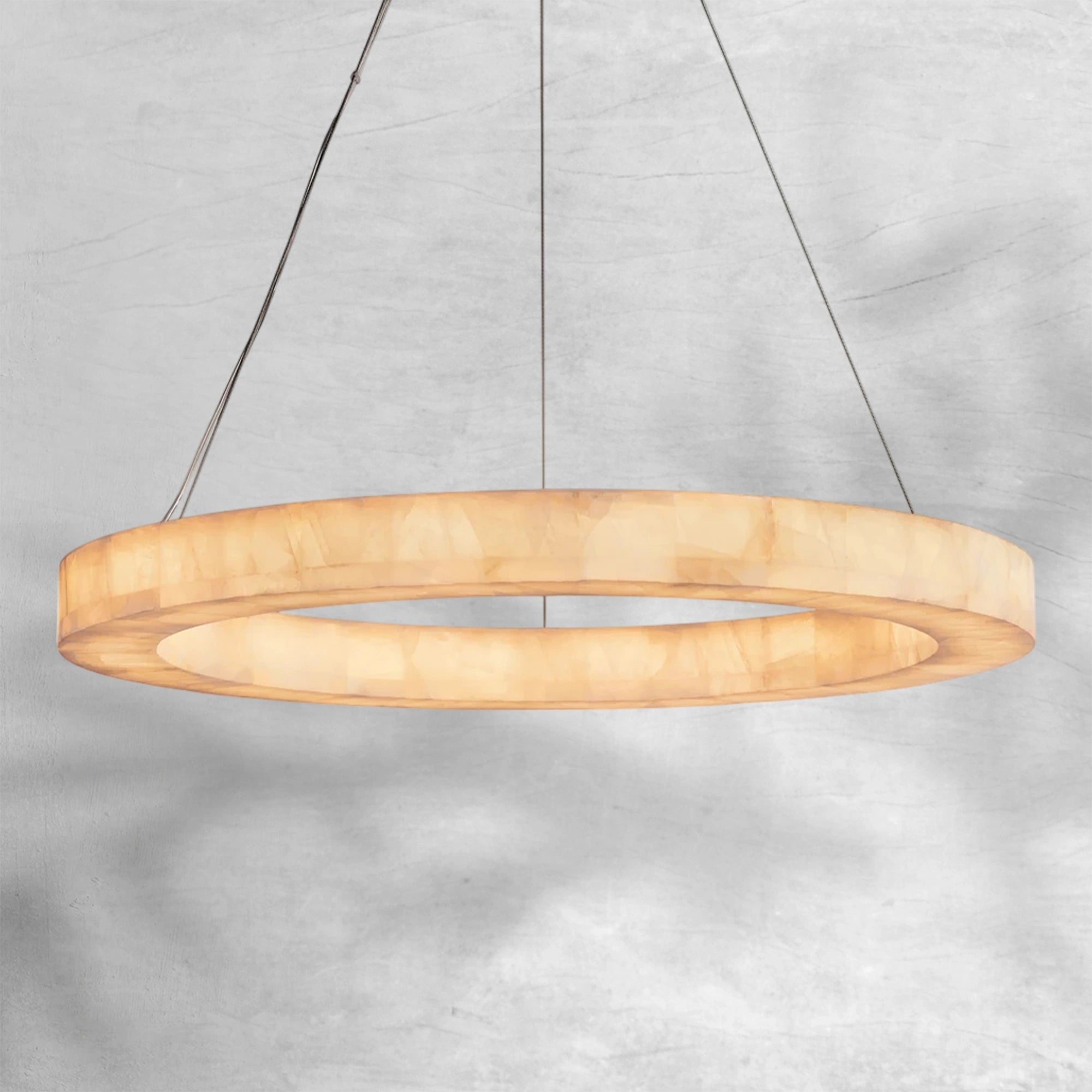 Rim Calcite Round Chandelier 314060