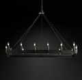 Camino Rectangular Candelsbra Chandelier For Living Room-konalight