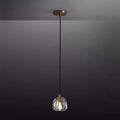 Boule De Clear/Smoke Glass Cord Pendant Light