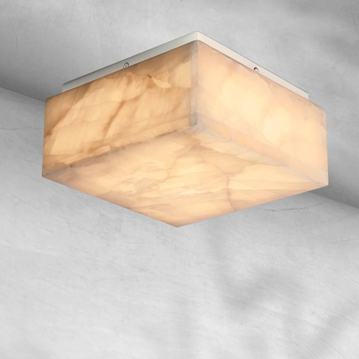 Rim Calcite Square Flushmount 61014