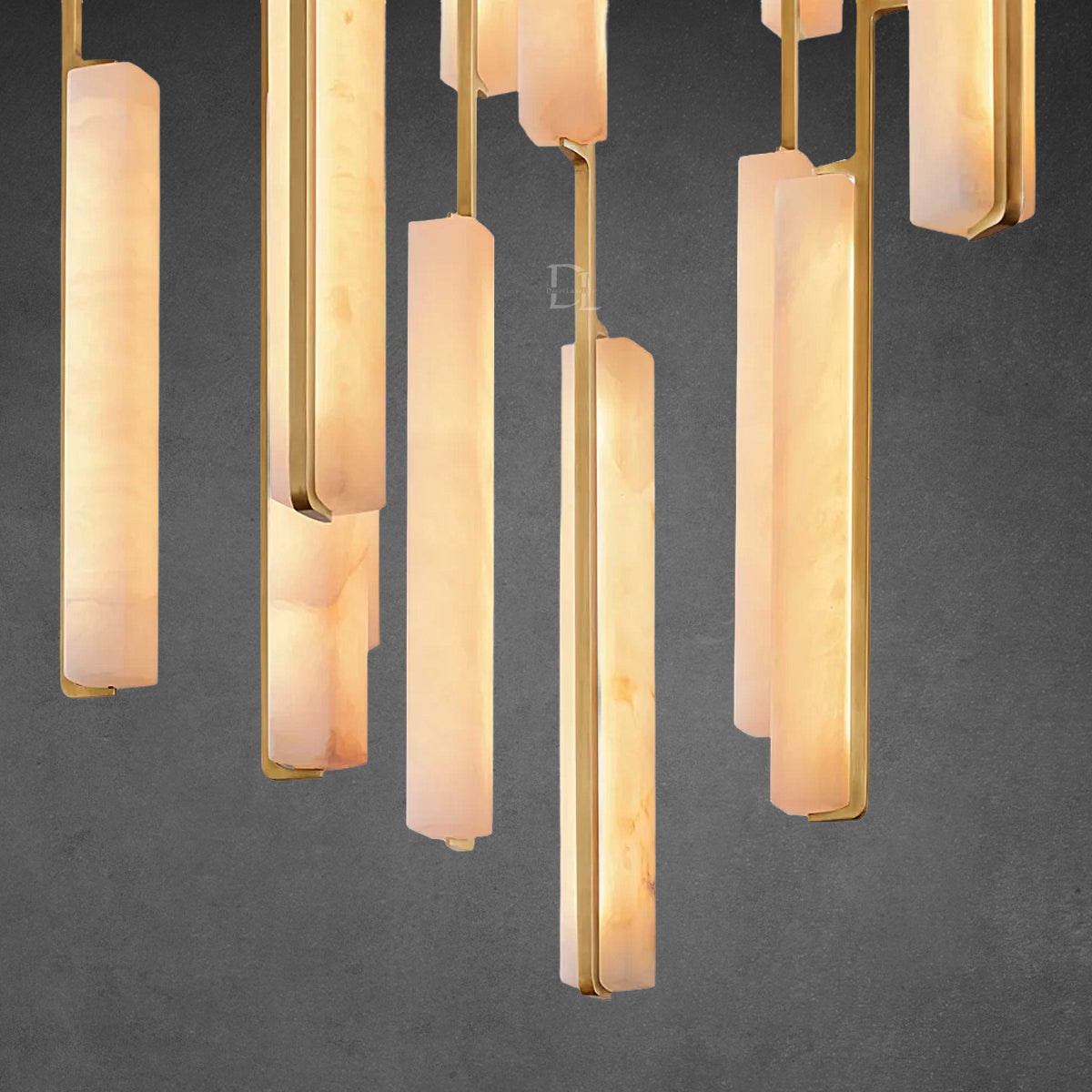 Aerie Alabaster Round Chandelier 56