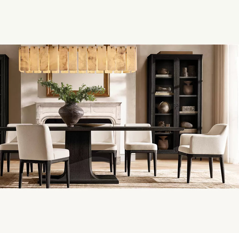 Clementine Onyx Rectangular Chandelier 72