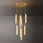 Aerie Alabaster Round Chandelier 24