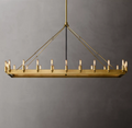 Camino Vintage Filamaent Rectangular Chandelier 52 For Living Room-konalight