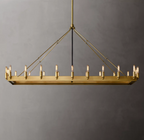 Camino Vintage Filamaent Rectangular Chandelier 52 For Living Room-konalight