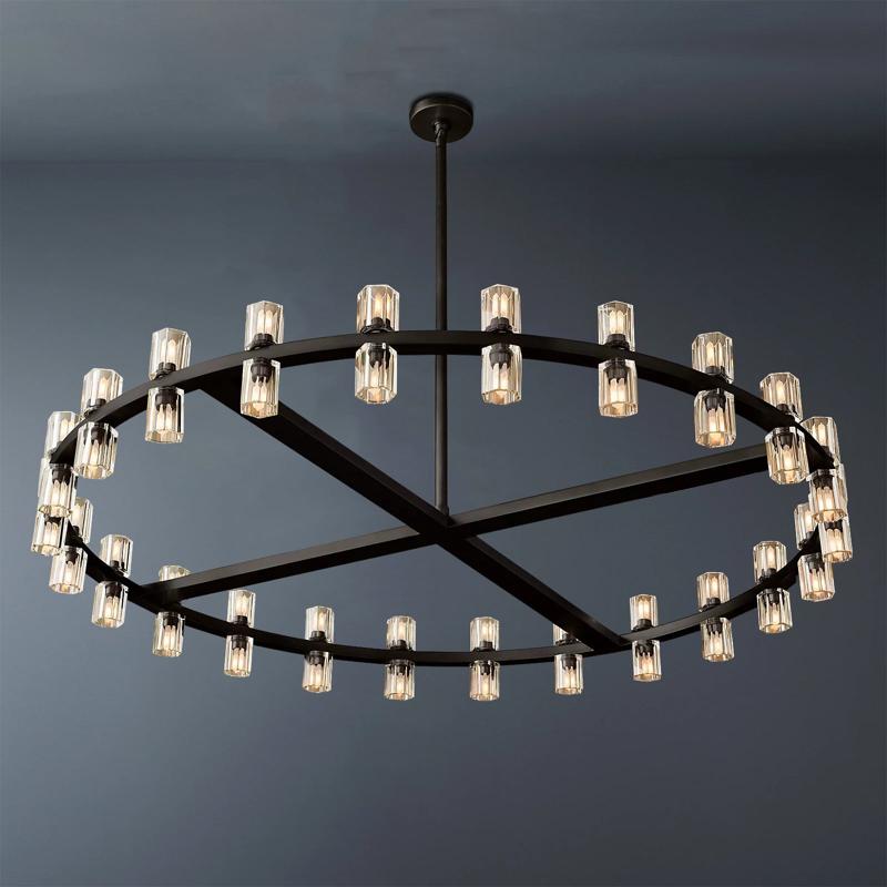 Arcachon Luxury Crystal Round Chandelier 48-Light 48