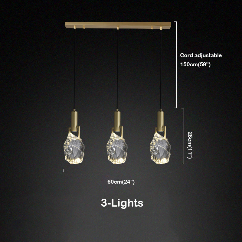 Iraegular Crystal Pendant Light