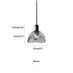 Dining Room Crystal Pendant Light Black