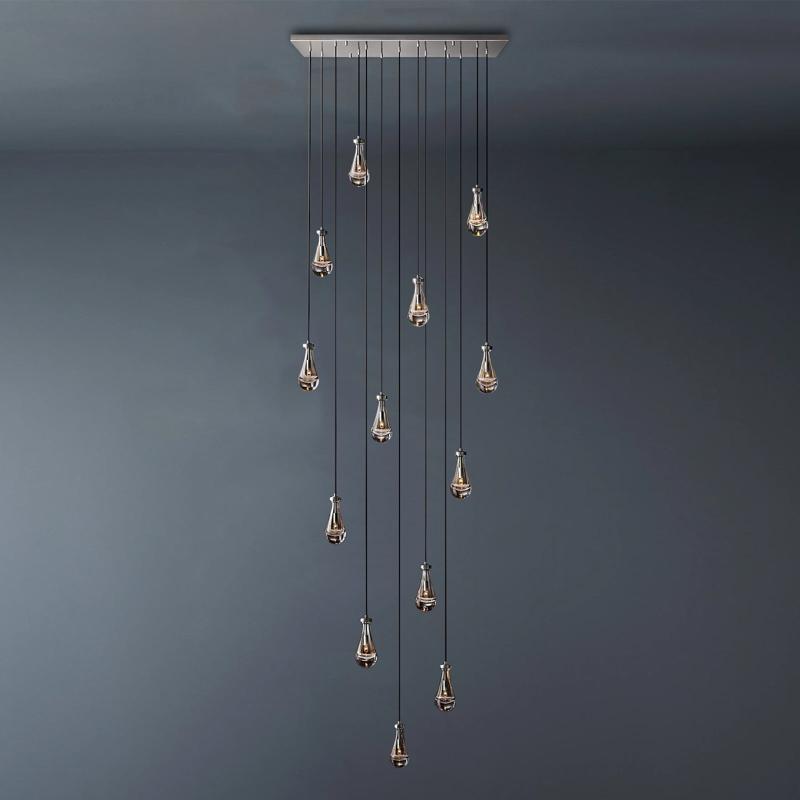 Raindrop Linear Chandelier 13-Light 54(Long)