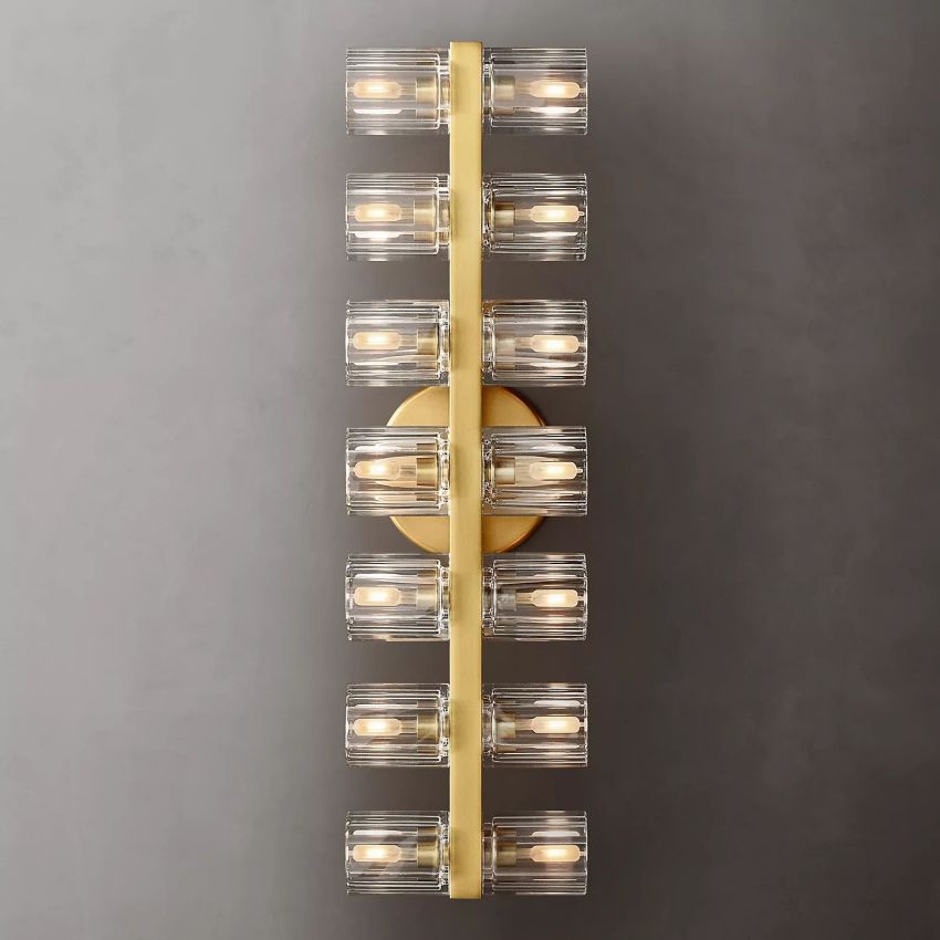 Arcachon 14-Light K9 Crystal Glass Modern Wall Lamp