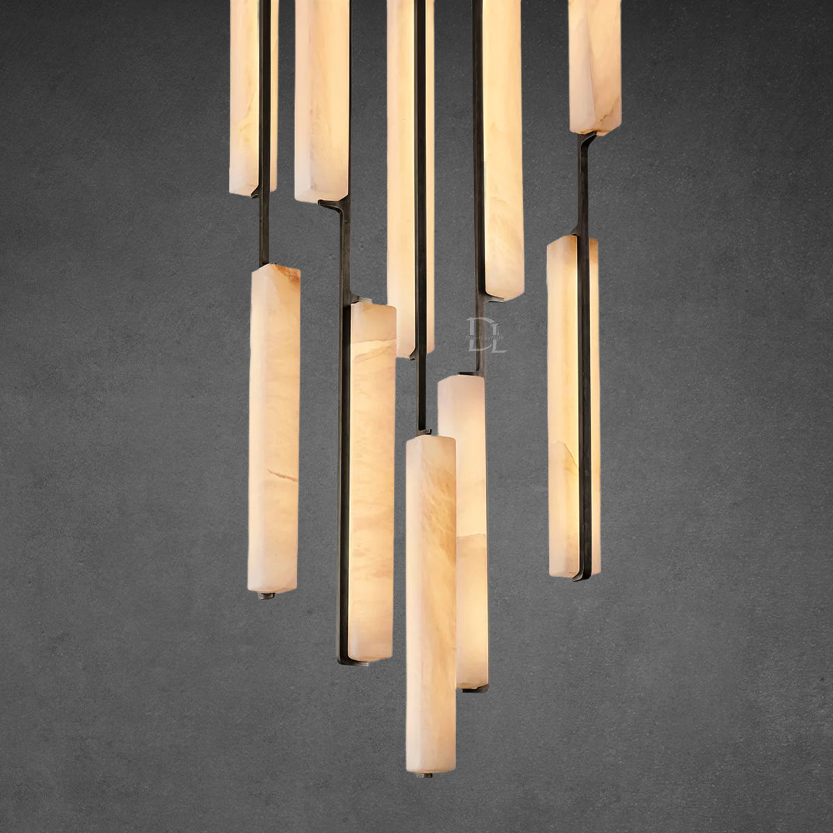 Aerie Alabaster Round Chandelier 24