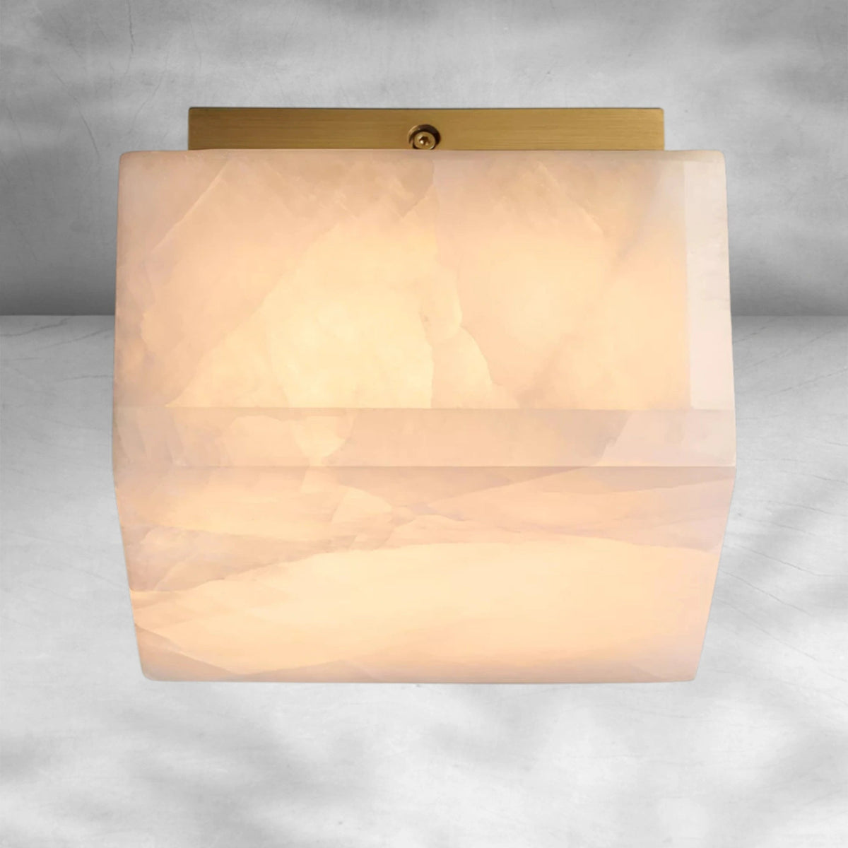 Rim Calcite Square Flushmount 61014