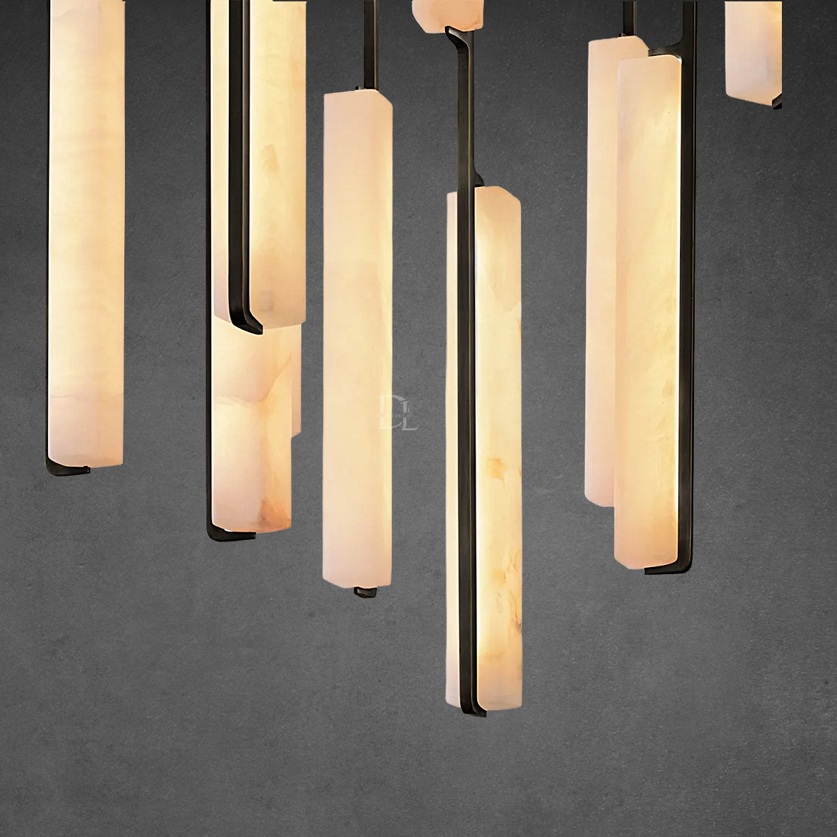 Aerie Alabaster Round Chandelier 56