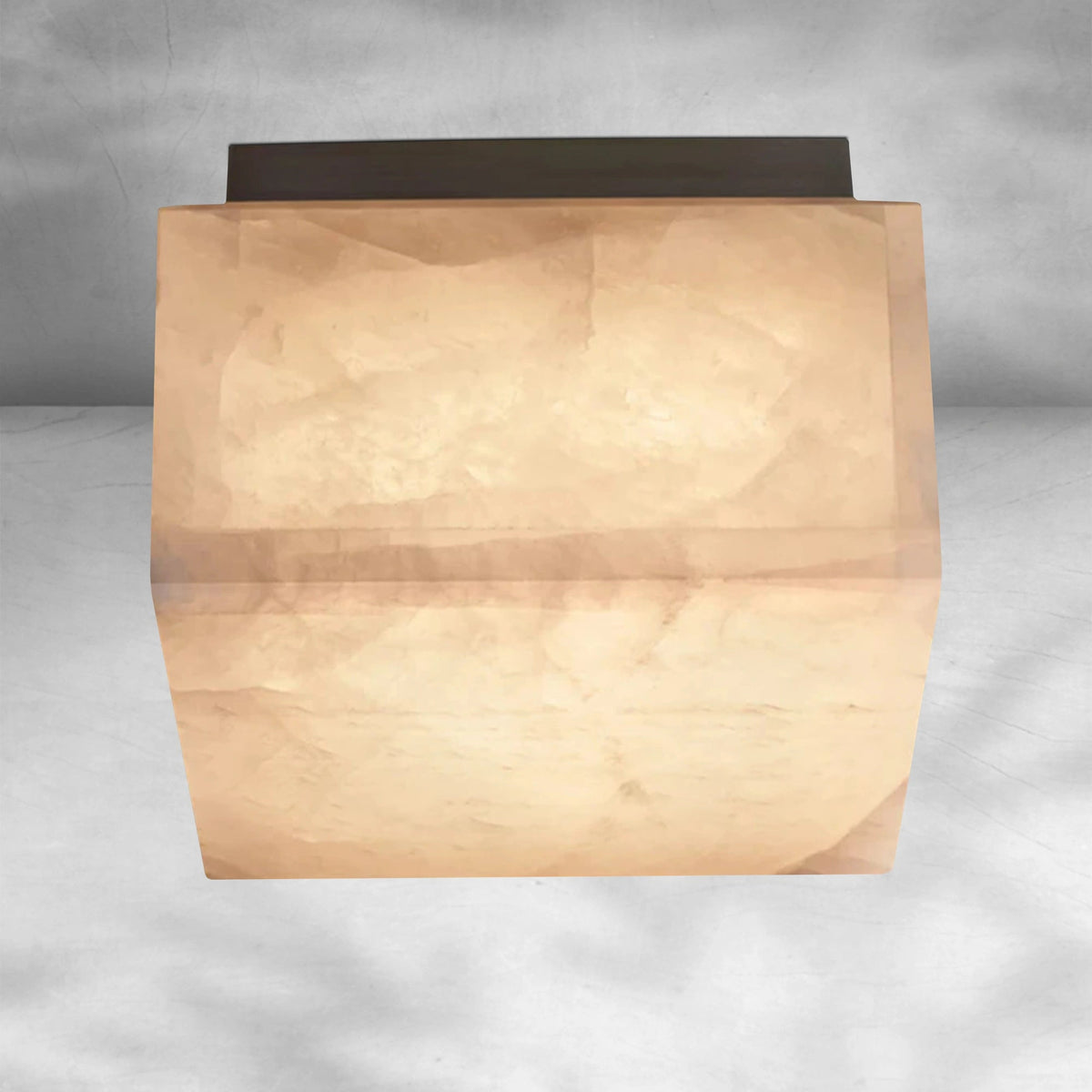 Rim Calcite Square Flushmount 61014