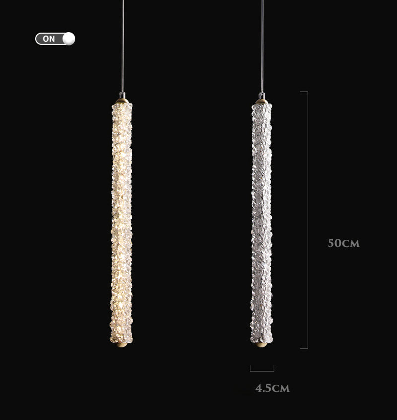 Long Crystal Pendant Chandelier