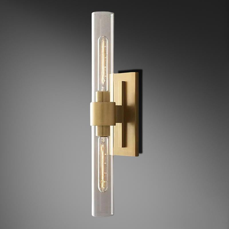 Bamcee Glass Shaded Linear Wall Sconce 23H Modern Wall Lamp-konalight