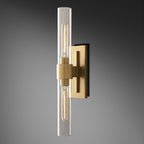 Bamcee Glass Shaded Linear Wall Sconce 23H Modern Wall Lamp-konalight