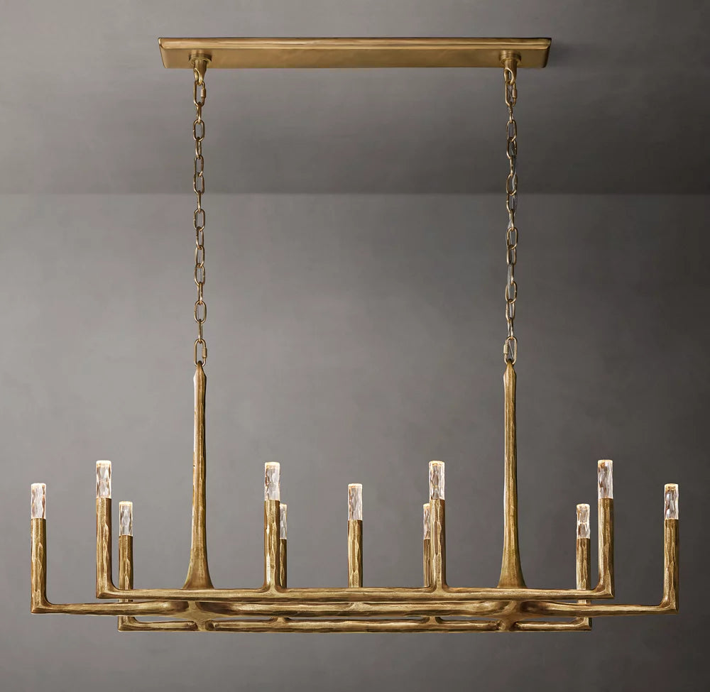 Thaddeus Linear Chandelier 54 11-Lights For Living Room-konalight