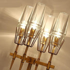 Chaillot Glass Brass FLoor Lamp Modern Wall Lamp